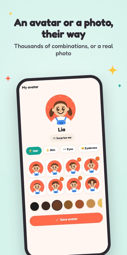 An avatar or a profile photo