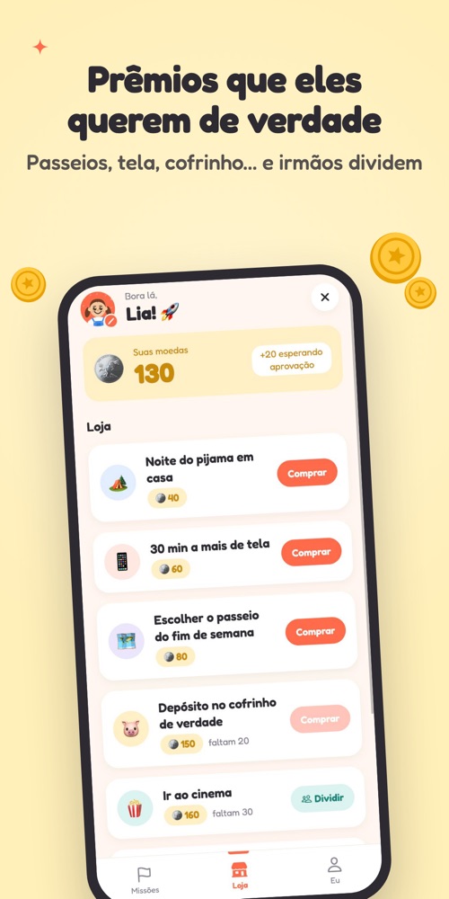 Loja da família com prêmios
